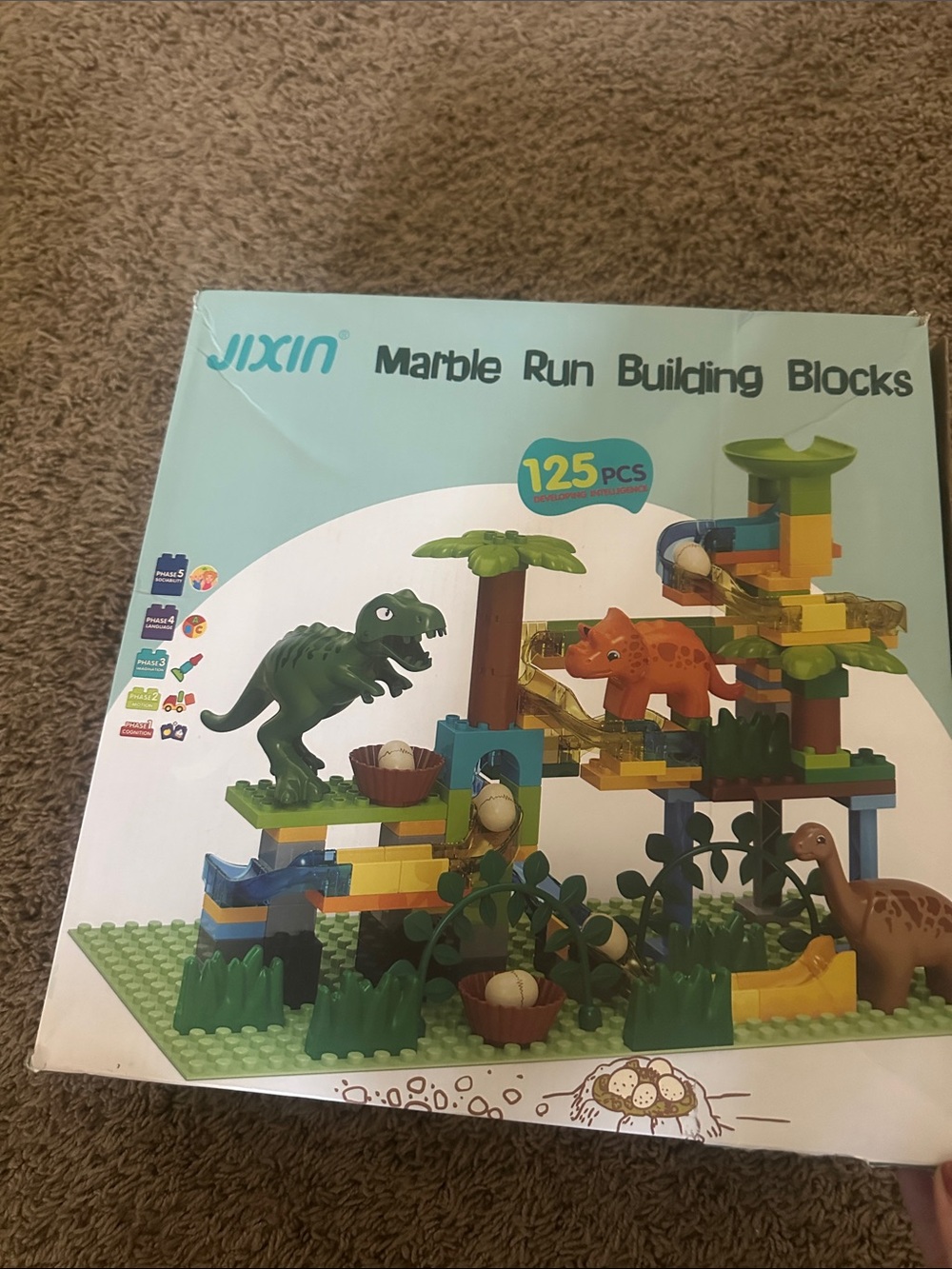 Marble Run Building Blocks dinosaur